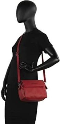 Bolso CIMARRON  rojo liso solapa
