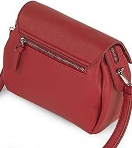 Bolso CIMARRON  rojo liso solapa