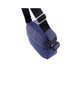 Bandolera DON ALGODON nylon marino tira negra