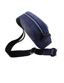 Bandolera DON ALGODON nylon marino tira negra