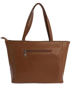 Bolso FUN & BASIC shopper camel logos