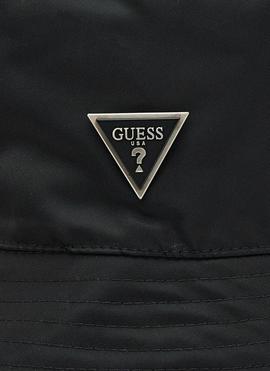 Gorro GUESS negro triangulo marca