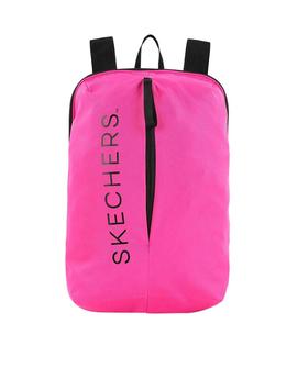 Mochila SKECHERS nylon rosa fucsia logo negro