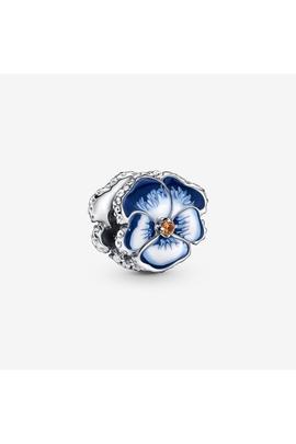 Charm PANDORA Flor pensamiento azul