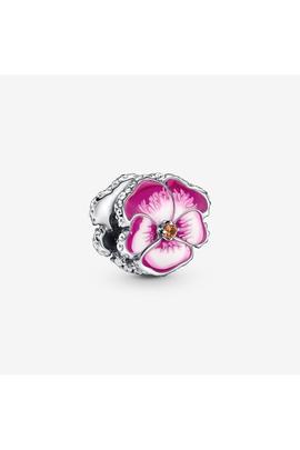 Charm PANDORA Flor pensamiento rosa