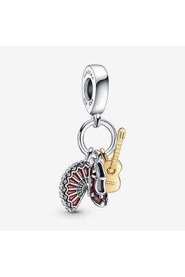 Charm PANDORA Guitarra, Zapato flamenco y abanico