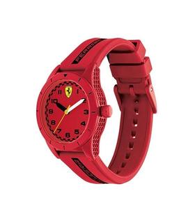 Ferrari reloj Rojo correa caucho aguj rojo/blanco