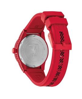 Ferrari reloj Rojo correa caucho aguj rojo/blanco