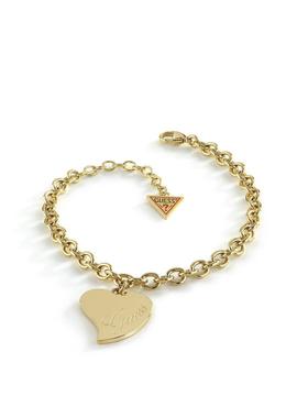 Pulsera GUESS Love Corazón dorado