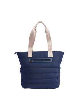 Bolso DON ALGODON Germin loneta marino asas dorada