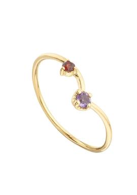 Anillo ITEMPORALITY amatista y granate