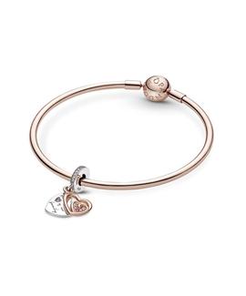 Charm PANDORA Doble corazones infinitos