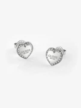 Pendientes GUESS Fine heart acero