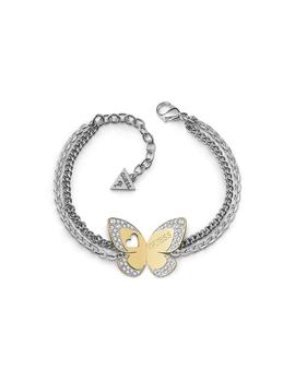 Pulsera GUESS Big Love Butterfly Silver Gold