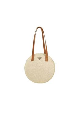 Bolso PRIVATA  beige redondo asa marron