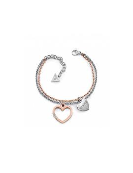 Pulsera GUESS Unchain My Heart Silver Rose