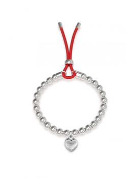 Pulsera GUESS My Friend Cuore Silver Red