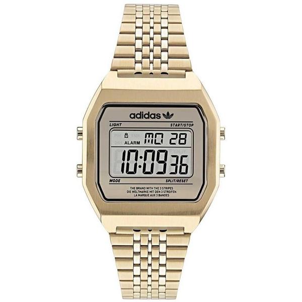 Reloj dorado digital