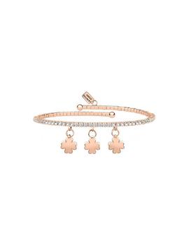 Pulsera LE PETIT STORY Lux Triple Trebol Rose