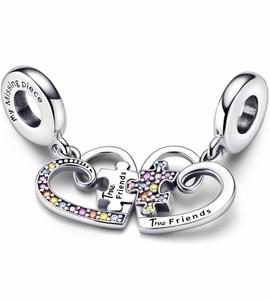 Charm PANDORA Divisible Puzzle Corazones de la Amistad