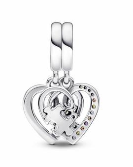 Charm PANDORA Divisible Puzzle Corazones de la Amistad