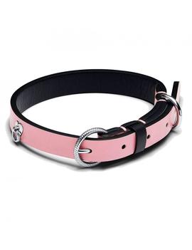 Collar PANDORA mascota rosa/negro