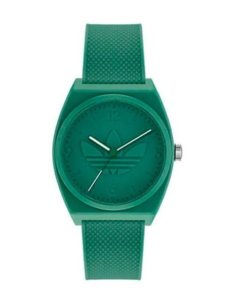 Dos grados propiedad despensa Reloj ADIDAS caucho verde logo en medio