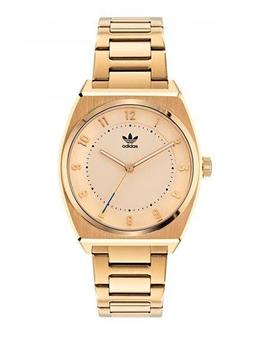 Reloj ADIDAS dorado c/ bisel cuadrado