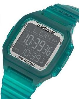 Reloj ADIDAS Street digital verde cuadrado