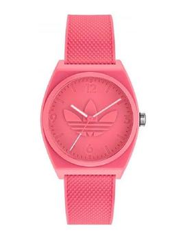 Adidas reloj caucho rosa logo en medio