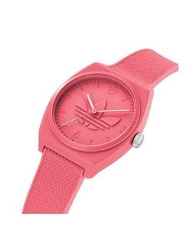 Adidas reloj caucho rosa logo en medio