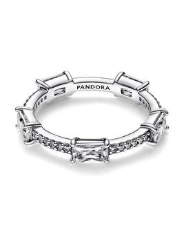 Anillo PANDORA  Barras Rectangulares Brillantes en pavé