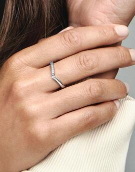 Anillo PANDORA Deseo Mitad Brillante