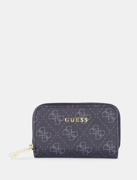 Cartera GUESS mini Cremallera Doble logo