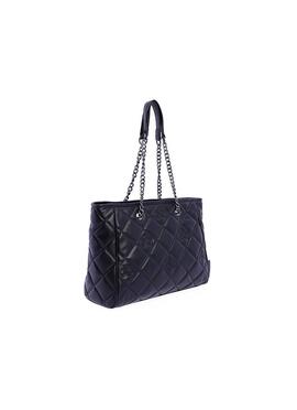 Bolso DON ALGODON piel negro asas cadena