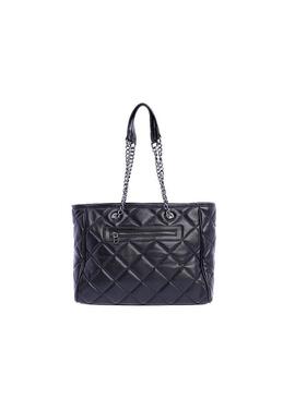 Bolso DON ALGODON piel negro asas cadena