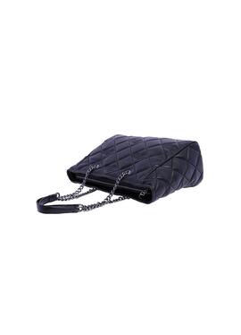 Bolso DON ALGODON piel negro asas cadena