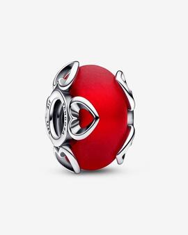 Charm PANDORA Cristal de Murano Rojo Corazones