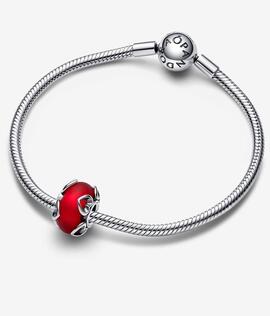 Charm PANDORA Cristal de Murano Rojo Corazones