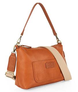 Bolso LOIS  hombro con bandolera piel marron