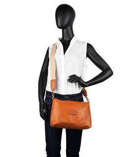 Bolso LOIS  hombro con bandolera piel marron