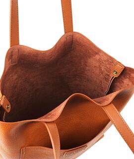 Bolso LOIS shopper piel marron