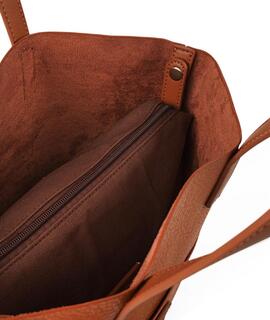 Bolso LOIS shopper piel marron