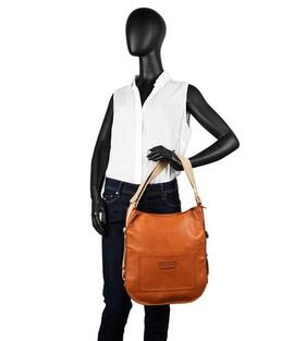 Bolso mochila LOIS piel marron cremallera