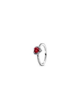 Anillo PANDORA Corazón Nivelado Rojo Brillante