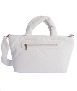 Bolso AMICHI blanco logo dorado