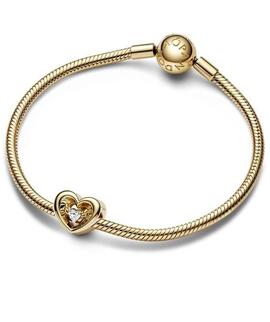 Charm PANDORA Corazón Radiante y Gema Flotante