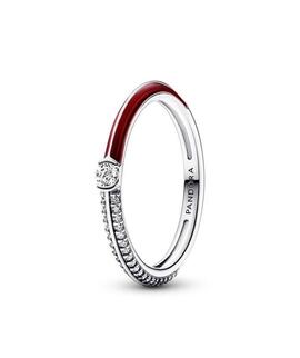 Anillo PANDORA Me Dual Rojo & Pavé