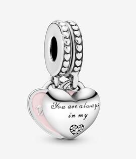 Charm  colgante PANDORA Corazones Madre e Hija