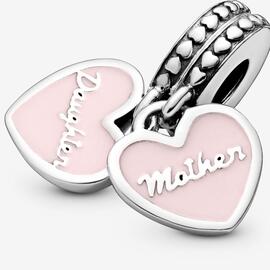 Charm  colgante PANDORA Corazones Madre e Hija